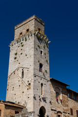 Fototapeta na wymiar San Gimignano is an ancient town near Siena, Italy