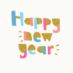 Happy new year banner.
