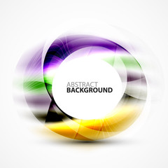 Modern shiny blurred swirl template