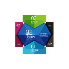 Hexagone infographic diagram templates