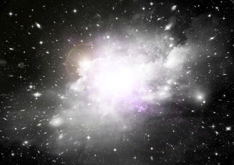 Stars, dust and gas nebula