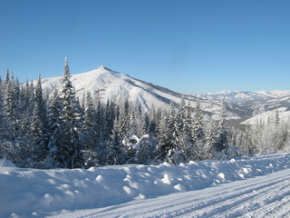 Зима в Восточном Казахстане.