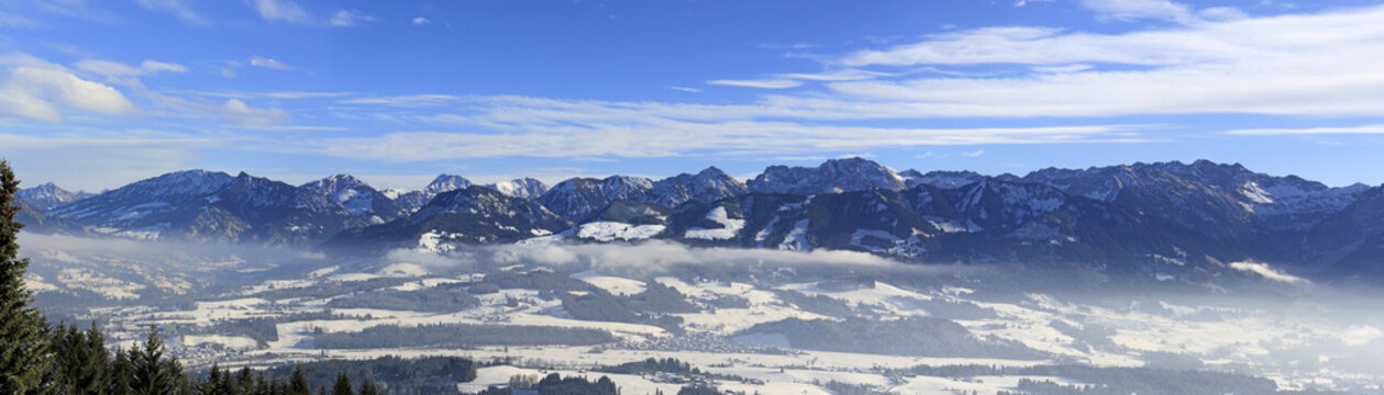 Berge - Allgäu - Winter - Panorama - Oberallgäu