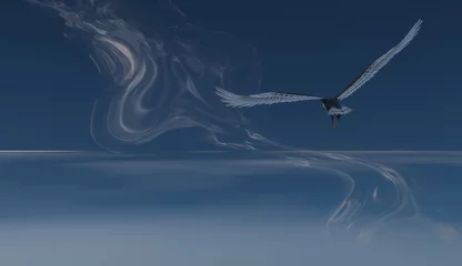 Crédence de cuisine en verre imprimé Aigle Eagle flying