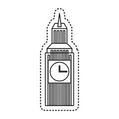 big ben isolated icon vector illustration design