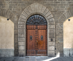 wooden main door