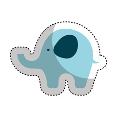 cute elephant baby icon vector illustration design