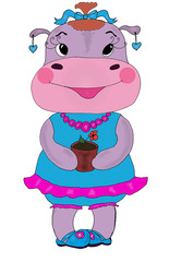 In love hippopotamus