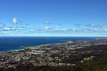 Bulli Beach and coastal view from Bulli Lookout, Sydney, Australia