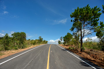 Fototapeta premium road and blue sky