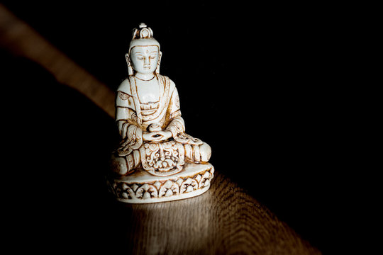 Buddha in the rays of light