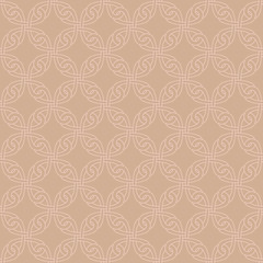 Neutral Seamless Celtic Knotwork Pattern in pale dogwood color.
