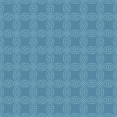 Neutral Seamless Celtic Knotwork Pattern in Niagara color