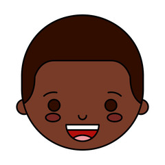 little boy character icon vector illustration design