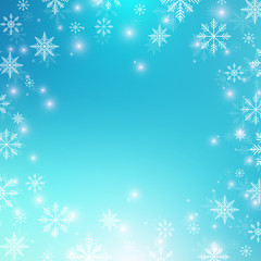 Christmas and Happy New Years background with snowflakes. Vector illustration.