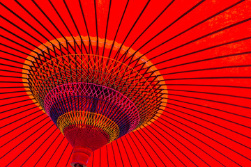 Japanese red umbrella