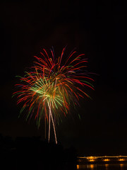 Beautiful firework display for celebration.