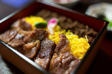 Beef bowl Japanese food