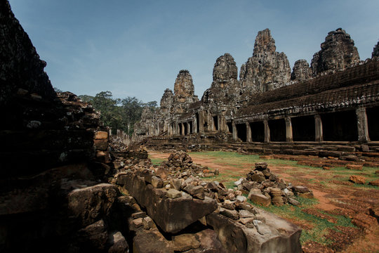Ta Prohm Khmer ancient Buddhist temple. Angkor Wat Cambodia