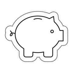 piggy savings isolated icon vector illustration design