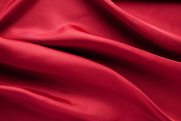 Fototapeta na wymiar Red fabric texture background