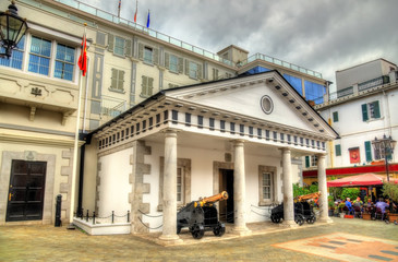 Fototapeta na wymiar Number 6 Convent Place, House of the Government in Gibraltar