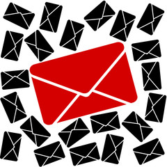 Envelopes. Mails. Emails. Vector illustration
