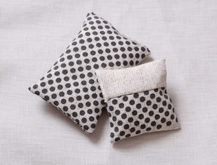 Spotted pillows