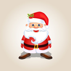 Santa Claus Character Cartoon Design Vector Illustration