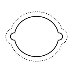 lemon fresh fruit drawing icon vector illustration design