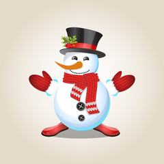 Christmas characters.vector,snowman