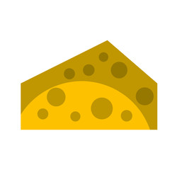 cheese piece isolated icon vector illustration design