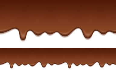 Melted chocolate. Seamless pattern