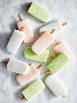 Ice-cream on marble top