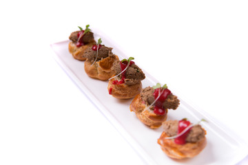 fresh delicious snacks, healthy food, isolated on white background
