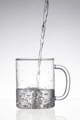 pouring water