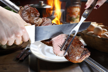 Picanha, traditional Brazilian barbecue.