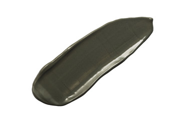 Grey mud scrub cream stroke on background