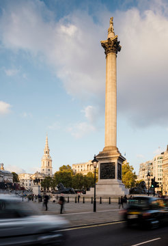 Nelson's Column, Trafalgar Square, London, UK