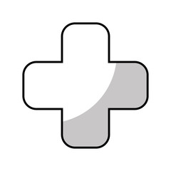 cross medical isolated icon vector illustration design