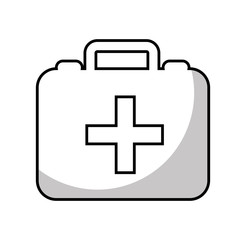 Fototapeta premium medical kit isolated icon vector illustration design
