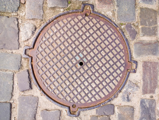 Sewer hatch.
