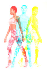 Full length portrait of a beautiful afro american woman