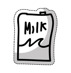 milk box isolated icon vector illustration design