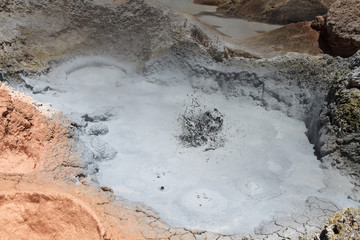 Boiling mud pot at Sol de Manana