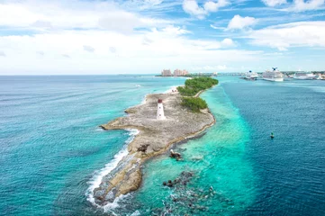 Rolgordijnen Bahamas Nassau Caribbean sea sky Beautiful nature landscape © LiliGraphie