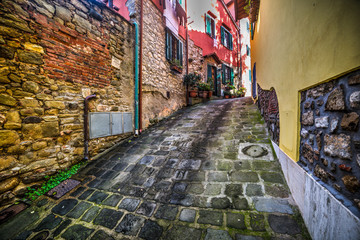 narrow backstreet in Montecatini