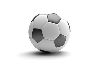 football soccer ball 3d render