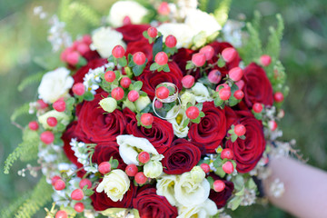 Wedding bouquet of the bride