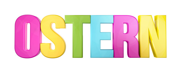 german language for Easter 3d render